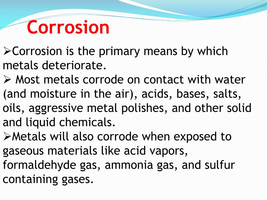 introduction of corrosion presentation
