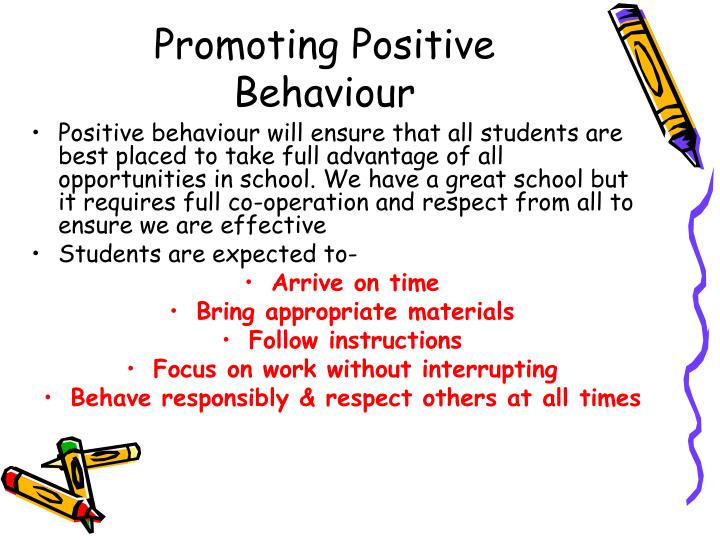 good behaviour presentation