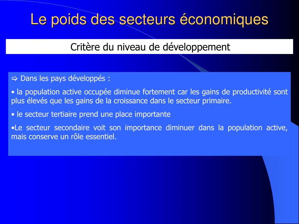 PPT - Dossier : La croissance économique et le développement PowerPoint ...