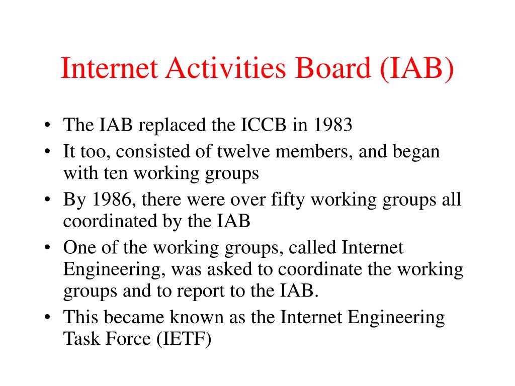 internet activities board (iab)