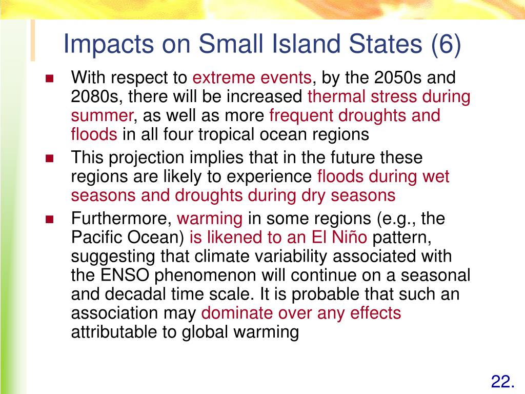 PPT - Potential Impacts of Climate Changes on Asia and Small Island ...