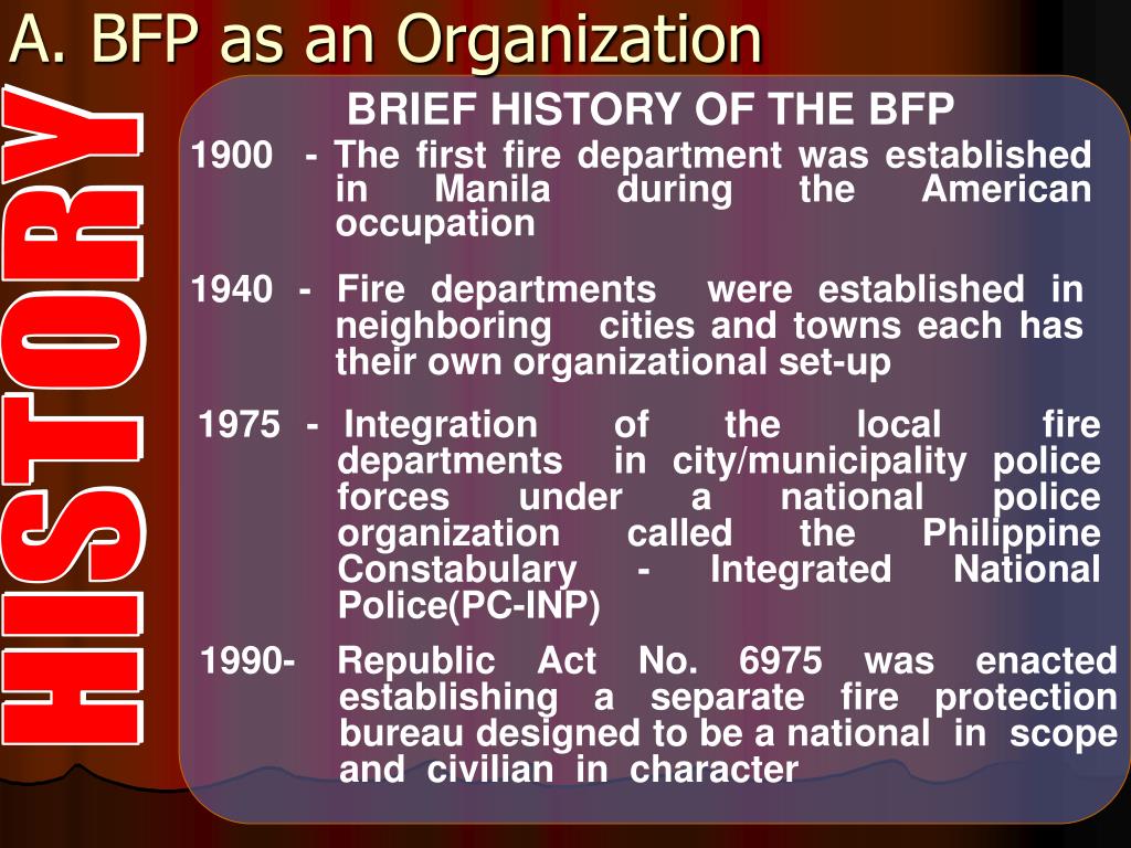 Organizational Chart Of Bfp In The Philippines