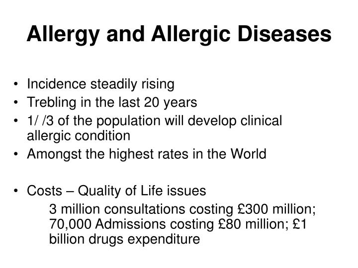 PPT Allergy and Allergic Diseases PowerPoint Presentation, free