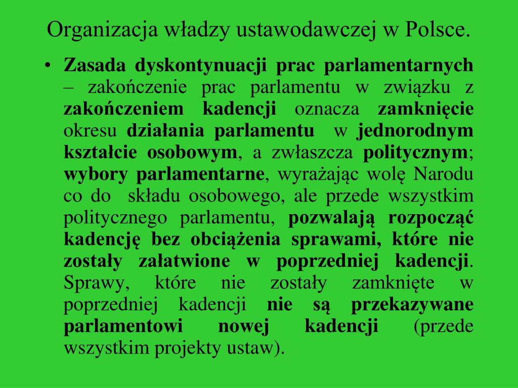 Władza Ustawodawcza W Polsce Wos PPT - Władza ustawodawcza PowerPoint Presentation, free download - ID
