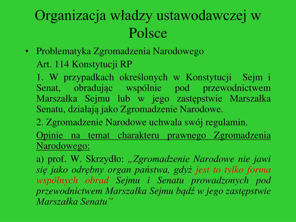 Władza Ustawodawcza W Polsce Wos PPT - Władza ustawodawcza PowerPoint Presentation, free download - ID