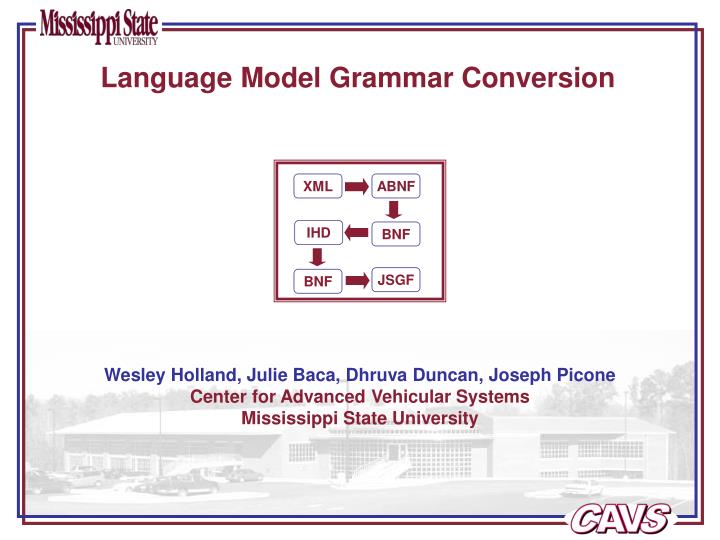 PPT Language Model Grammar Conversion PowerPoint Presentation, free