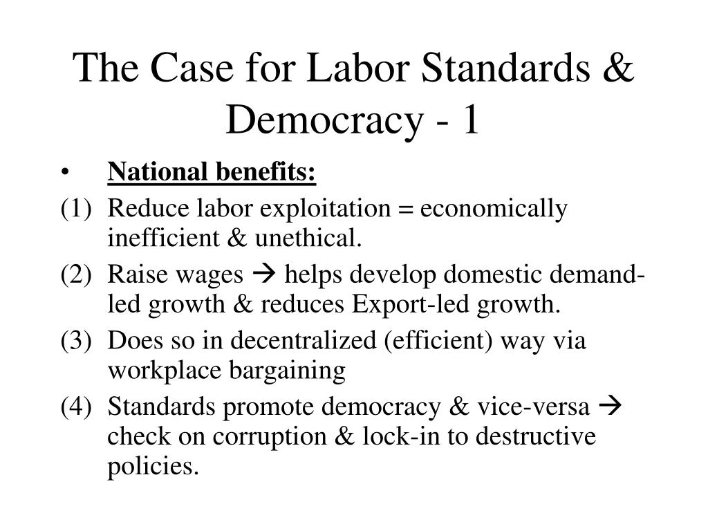 Human Rights Labor PPT - Labor Standards, Human Rights, Democracy: The Role of the IMF ...