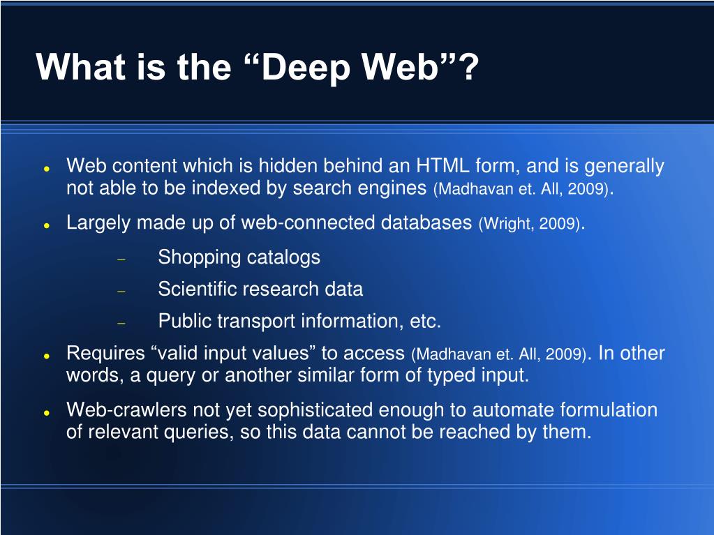 deep web powerpoint presentation