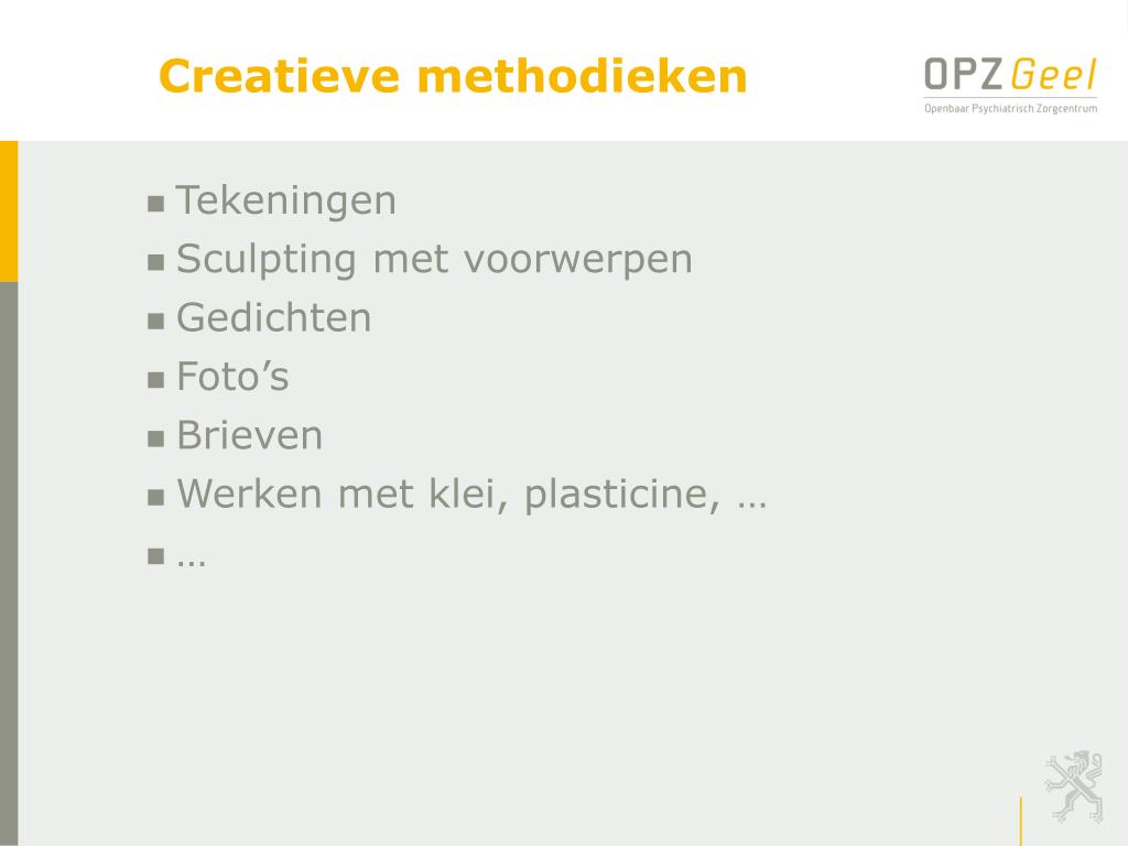 PPT - “ Werken met beelden spreekt tot de verbeelding” Creatieve ...