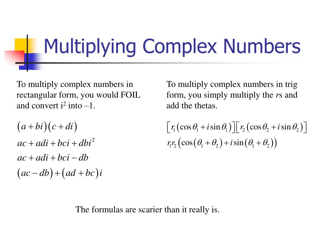 Complex number multiplication deals