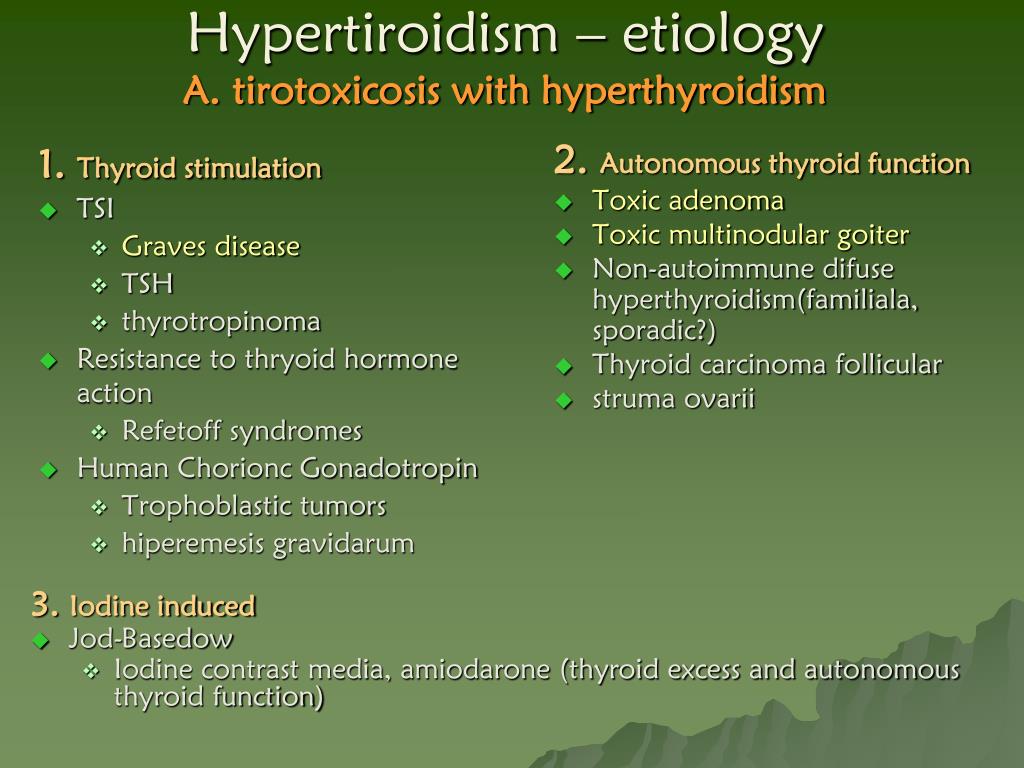 hyperthyroidism sweating