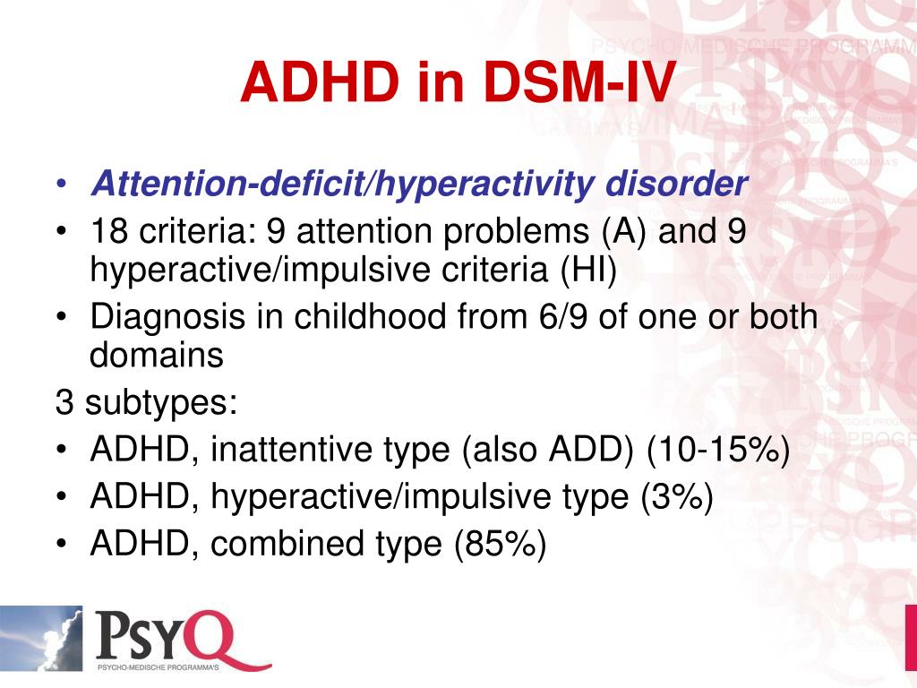 Attention deficit disorder. DSM 5 ADHD. ADHD inattentive Type. ADHD, impulsive/hyperactive Type. Diagnostic Assessment.