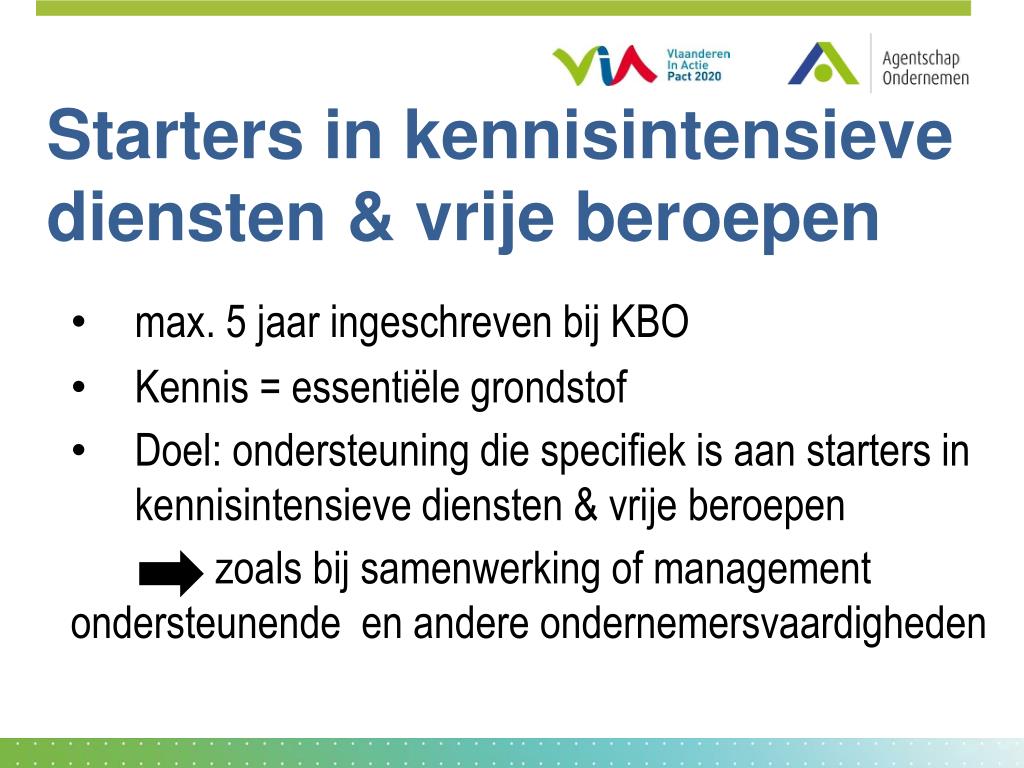 PPT - Oproep Ondernemerschap “Startersinitiatieven” PowerPoint ...