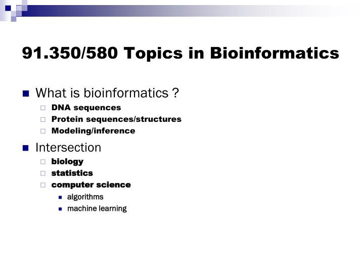 phd topics in bioinformatics