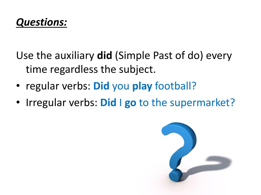 past simple questions presentation powerpoint