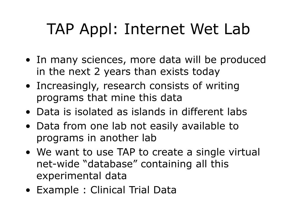 PPT TAP PowerPoint Presentation, free download ID3326979