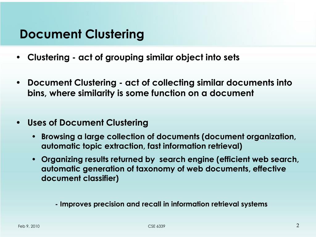 PPT - Comparative Analysis of Document Clustering Techniques for ...