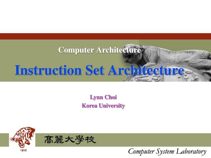 computer architecture instruction set architecture n.