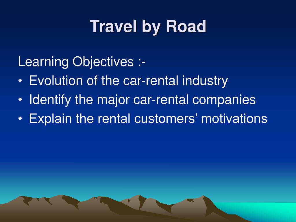 travel by road meaning