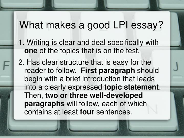 what makes a good college essay Learn how to write a good essay for academic courses, college admissions or scholarship applications. what makes a good college essay Learn how to write a good essay for academic courses, college admissions or scholarship applications.