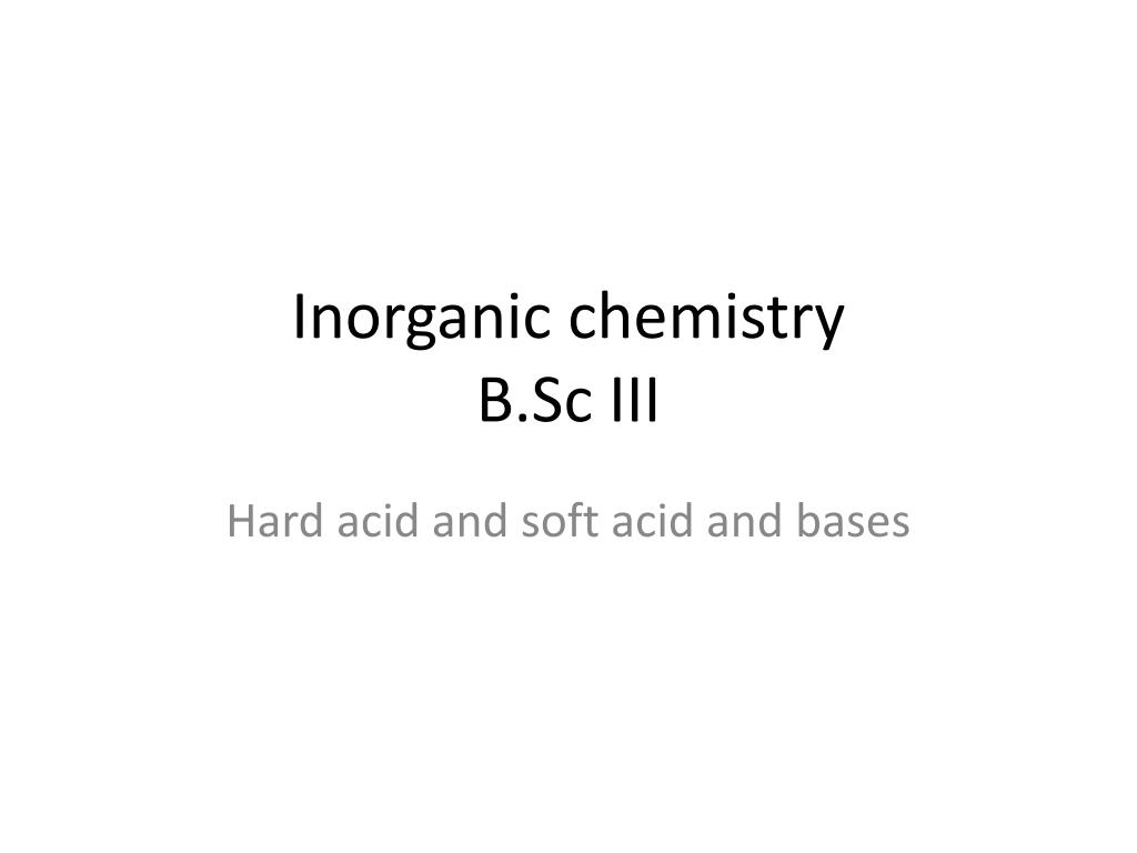 is inorganic chemistry hard