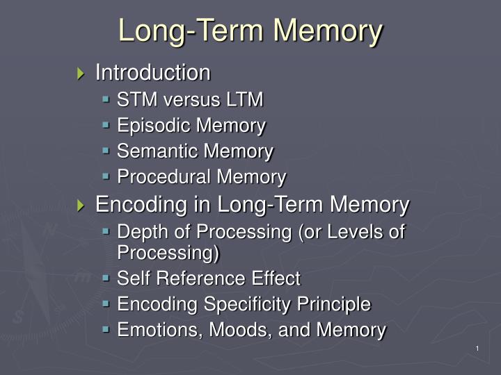 PPT - Long-Term Memory PowerPoint Presentation, free download - ID:3332116
