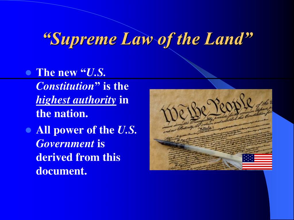 Supreme Law Of The United States
