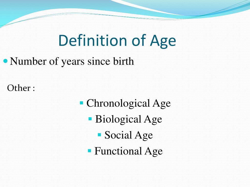definition chronological age definition chronological age