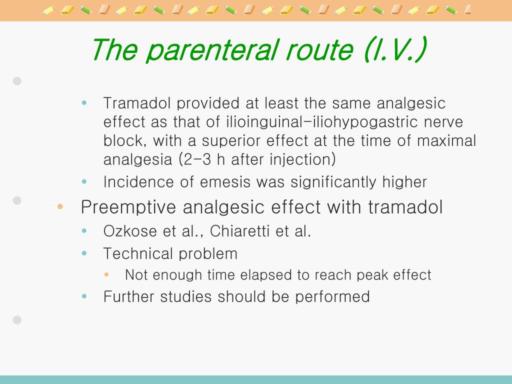 ORAL TRAMADOL ONSET OF ACTION