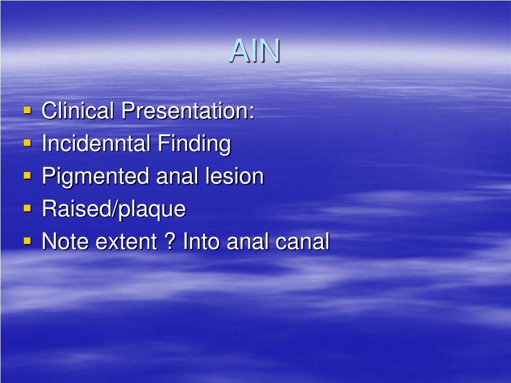 PPT - Anal Cancer Anal Intraepithelial neoplasia and Pre- sacral ...
