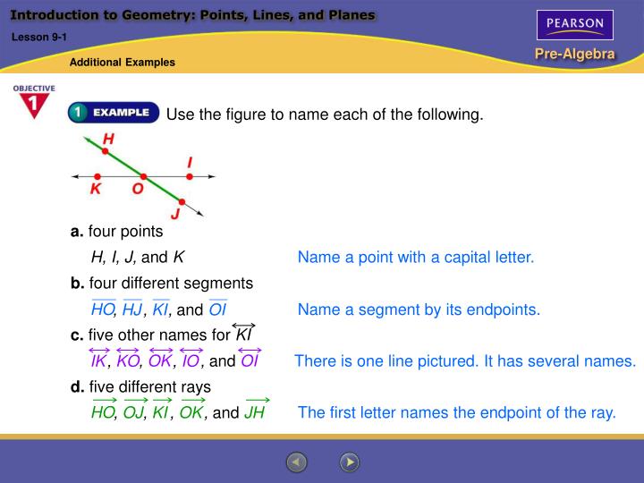 introduction to geometry points lines and planes n.
