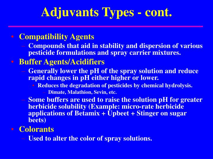 PPT Agricultural Spray Adjuvant Technology Sorting Out the Adjuvant