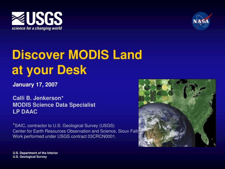 Ppt Discover Modis Land At Your Desk Powerpoint Presentation