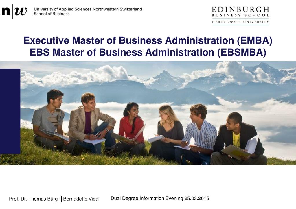 PPT - Executive Master of Business Administration (EMBA) PowerPoint ...