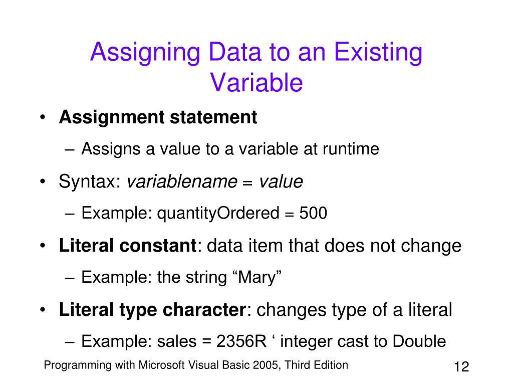 PPT - Chapter 3: Using Variables and Constants PowerPoint Presentation ...