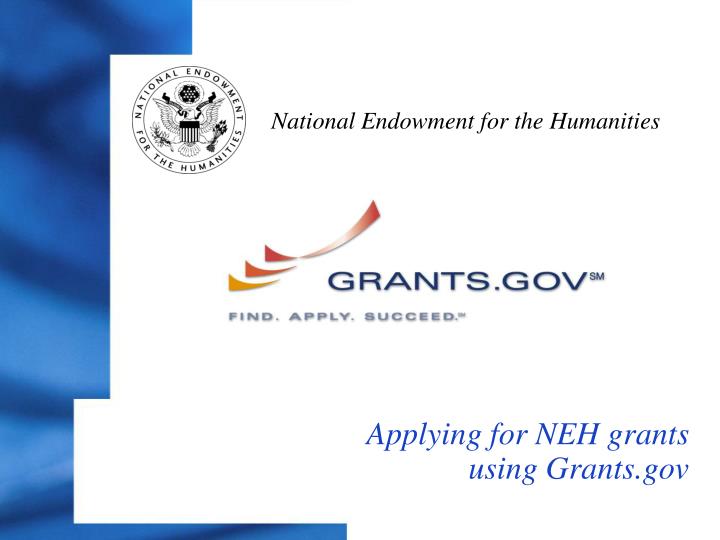 applying for neh grants using grants gov n.