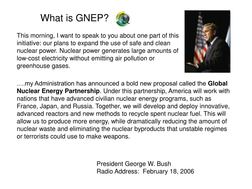 PPT - Global Nuclear Energy Partnership (GNEP) PowerPoint Presentation ...
