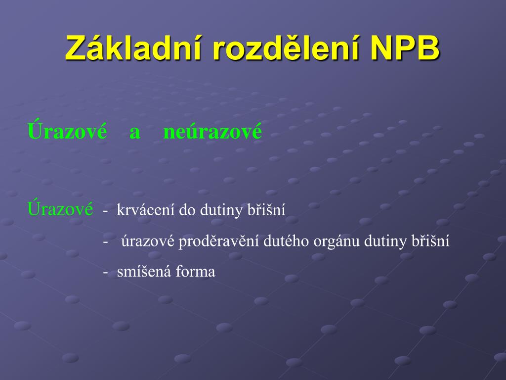 PPT - Náhlé příhody břišní (NPB) PowerPoint Presentation, free download -  ID:3344469