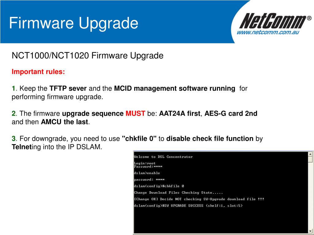 software dsl concentrator nct.1000