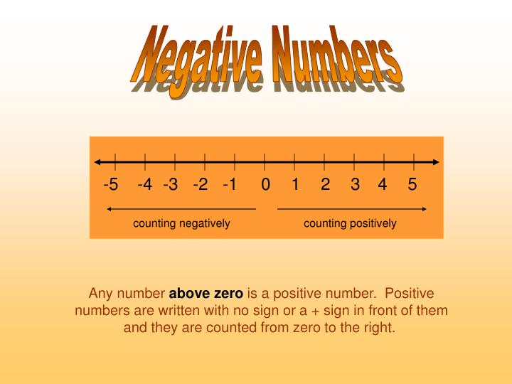 PPT - Negative Numbers PowerPoint Presentation, free download - ID:3346294