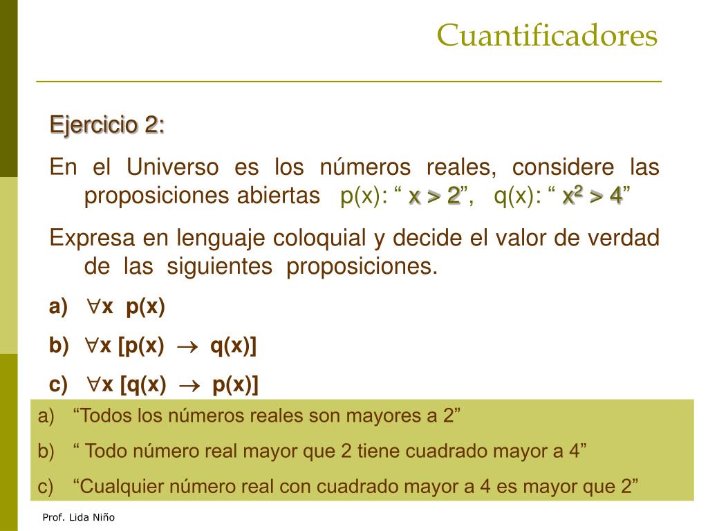 PPT - Cuantificadores PowerPoint Presentation, Free Download - ID:3346754