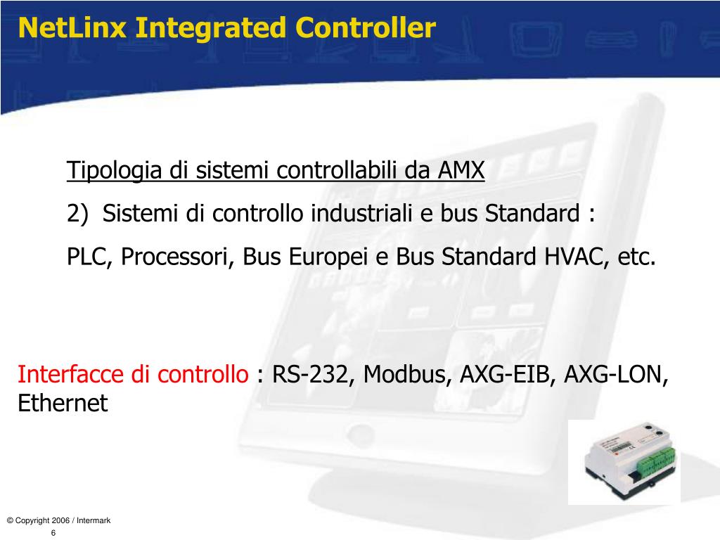 PPT - Dispositivi e periferiche controllabili dai sistemi AMX ...
