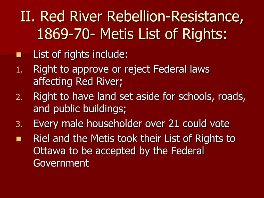 Ppt Louis Riel And Rebellion In The North West Powerpoint Presentation Id 3346924