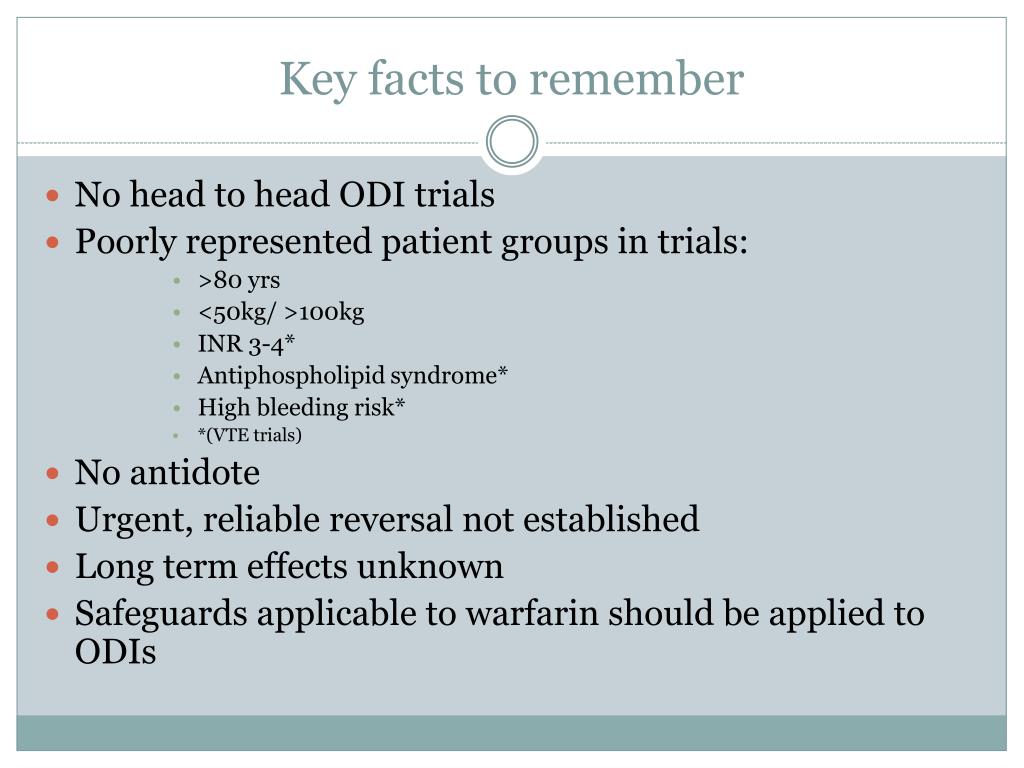 PPT - Update on the new oral anticoagulants; 12 months on PowerPoint ...
