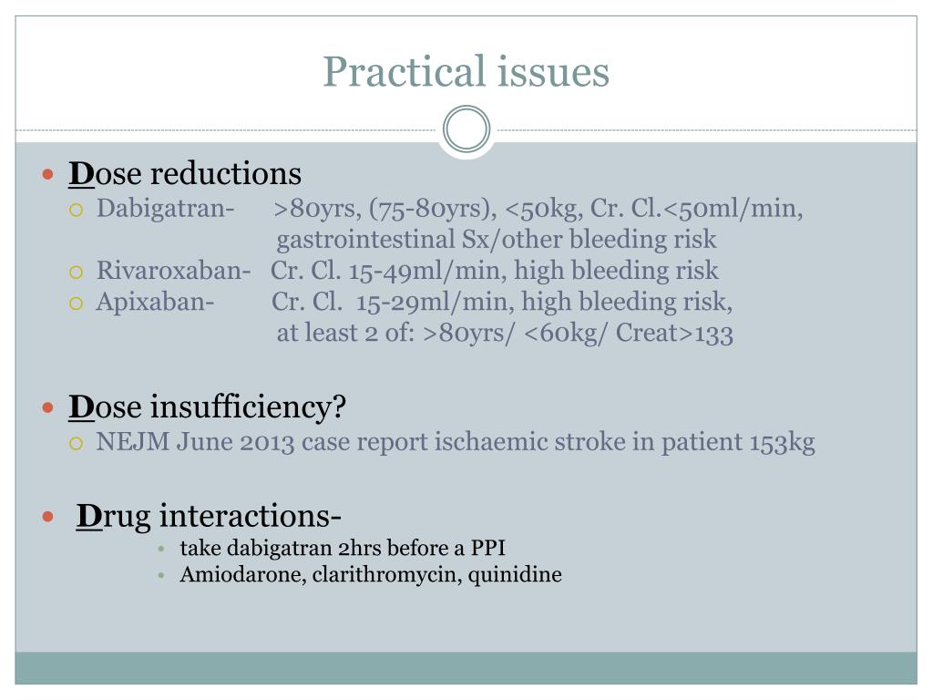 PPT - Update on the new oral anticoagulants; 12 months on PowerPoint ...