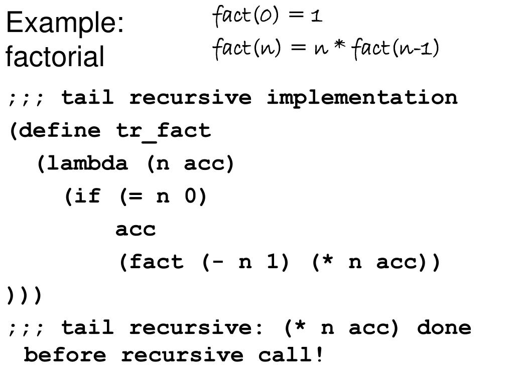 PPT - Recursion in Scheme PowerPoint Presentation, free download - ID ...