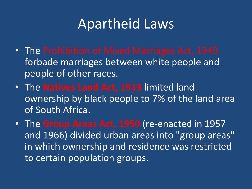 essay on apartheid law