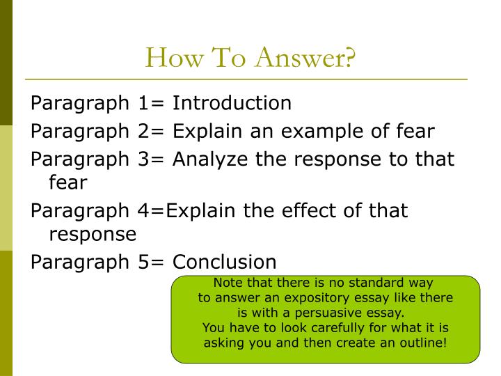 Paper on fear