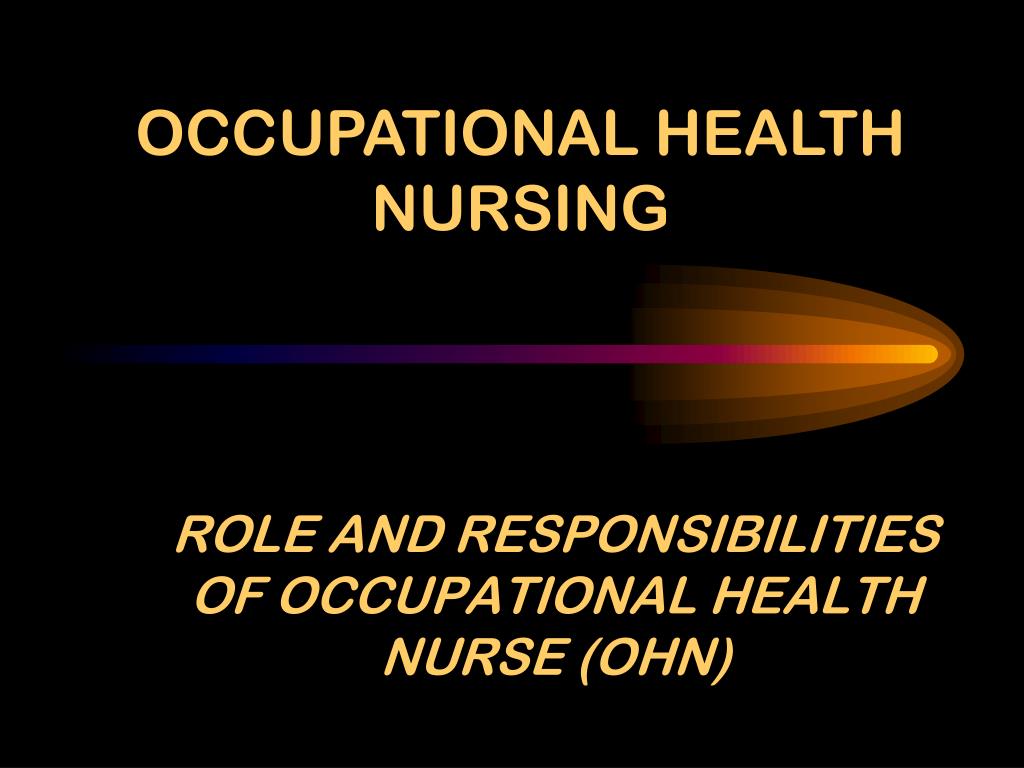 presentation on occupational health nursing