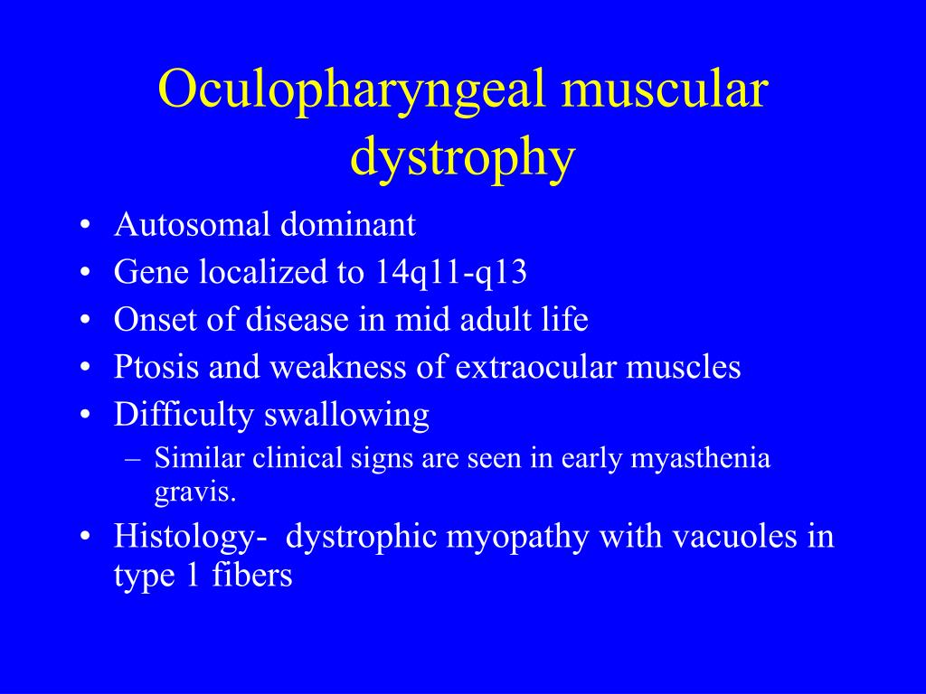 Muscle Weakness And Speech In Oculopharyngeal Muscular Dystrophy – MYCQVJ